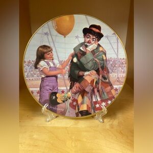 RUTH SANDERSON CLOWN COLLECTABLE PLATE VERY COLLECTIBLE AND UNCOMMON 1990